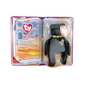Vintage 2000 TY Teenie Beanie Babies The End Bear McDonald's Original Packaging